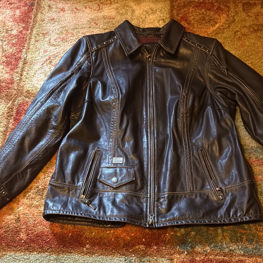 2XL Black Leather Jacket